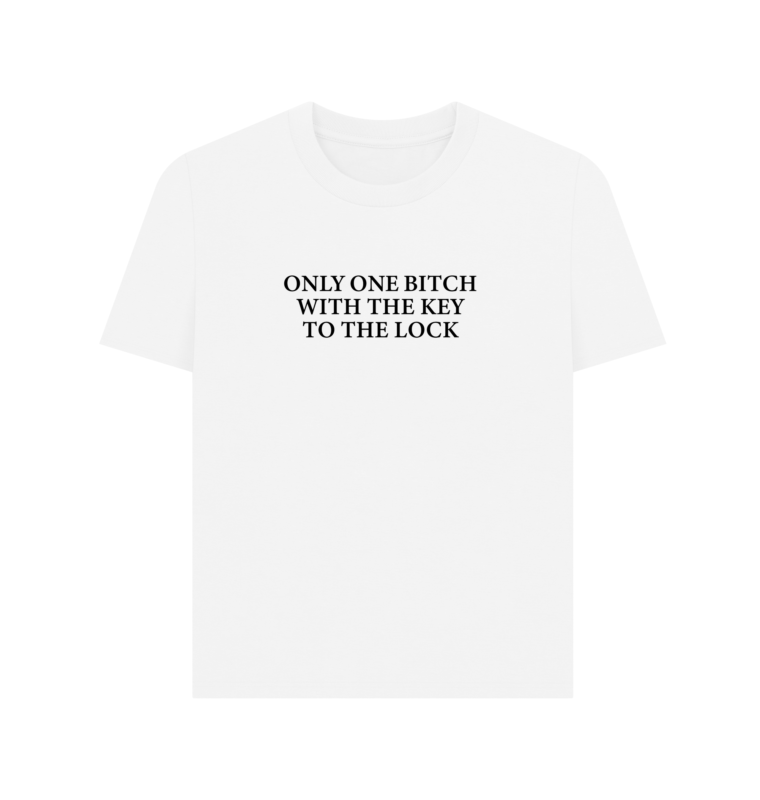 White Printed T-shirt Front