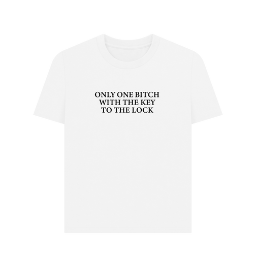 White Printed T-shirt Front